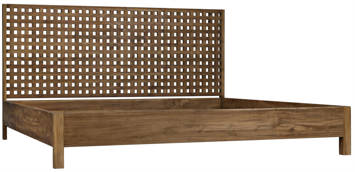 NOIR Quinnton Bed Eastern King Teak