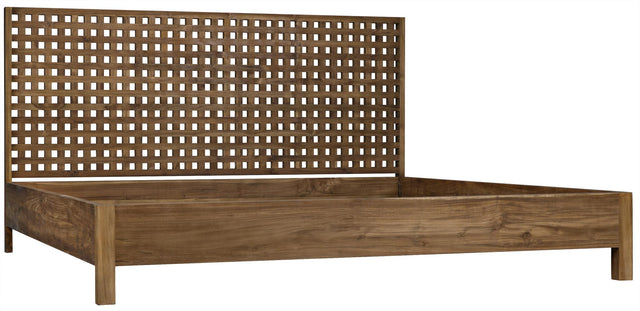NOIR Quinnton Bed Eastern King Teak