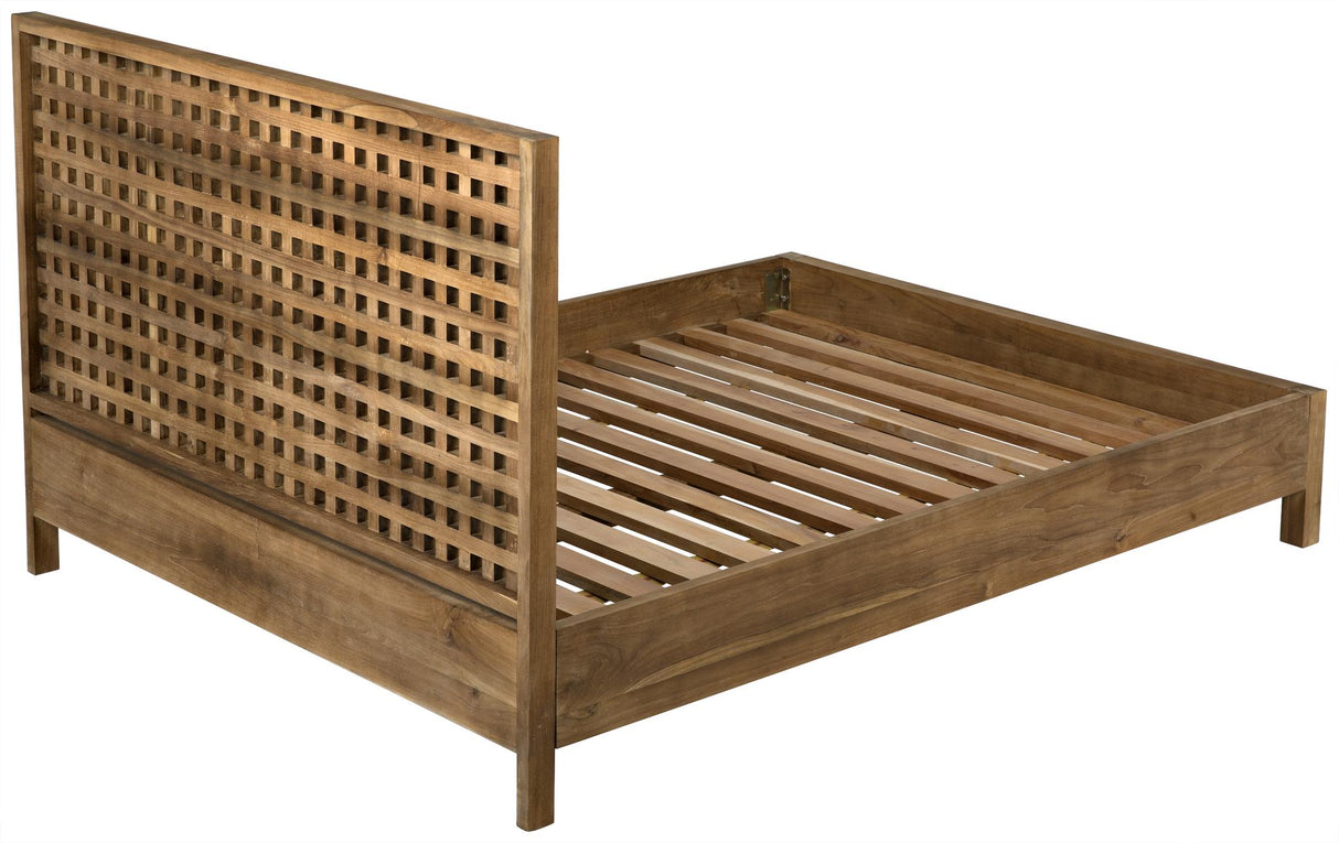 NOIR Quinnton Bed Queen Teak