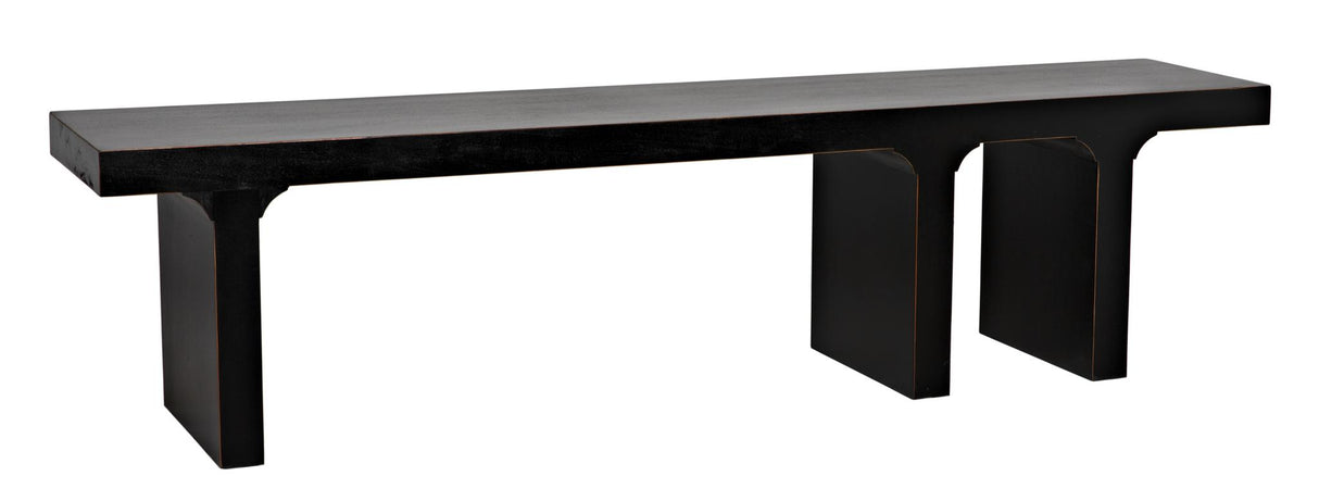 NOIR Kir Bench Hand Rubbed Black
