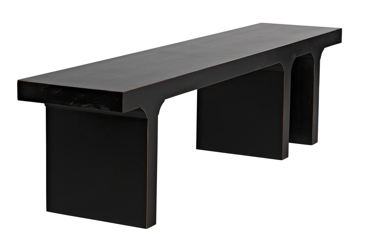 NOIR Kir Bench Hand Rubbed Black