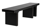 NOIR Kir Bench Hand Rubbed Black