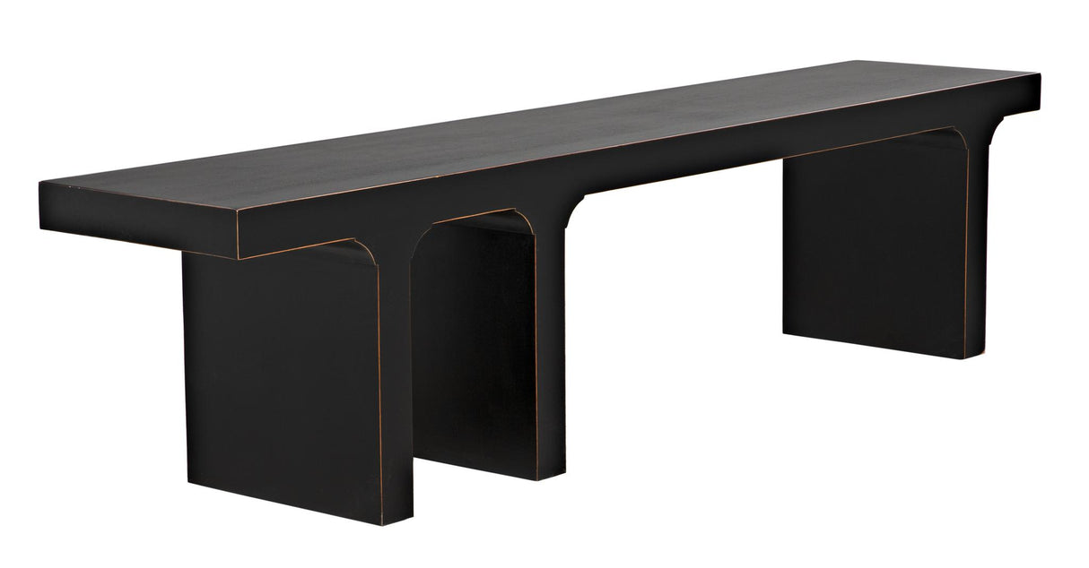 NOIR Kir Bench Hand Rubbed Black