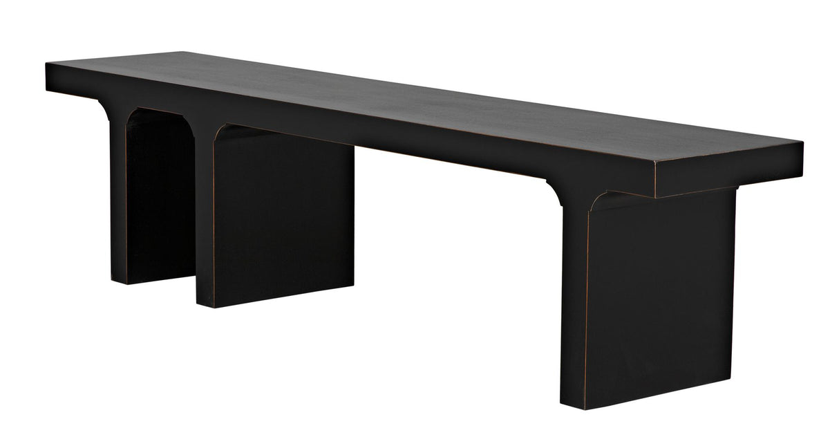 NOIR Kir Bench Hand Rubbed Black