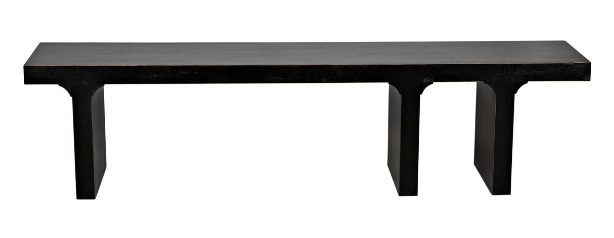 NOIR Kir Bench Hand Rubbed Black