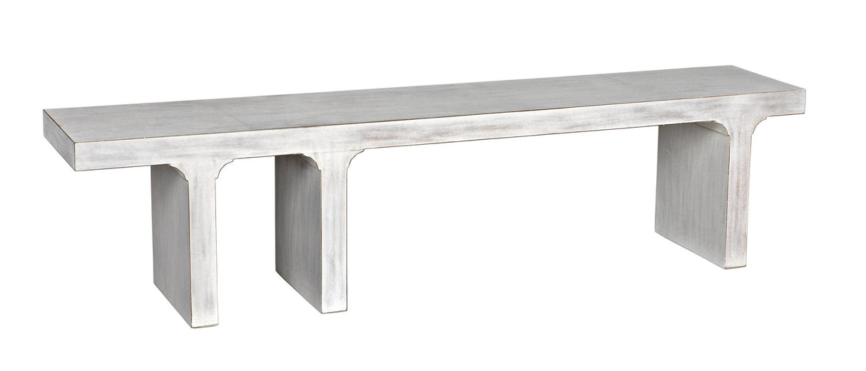 NOIR Kir Bench White Wash