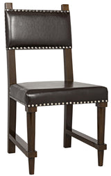 NOIR Kerouac Chair with Leather Distressed Brown