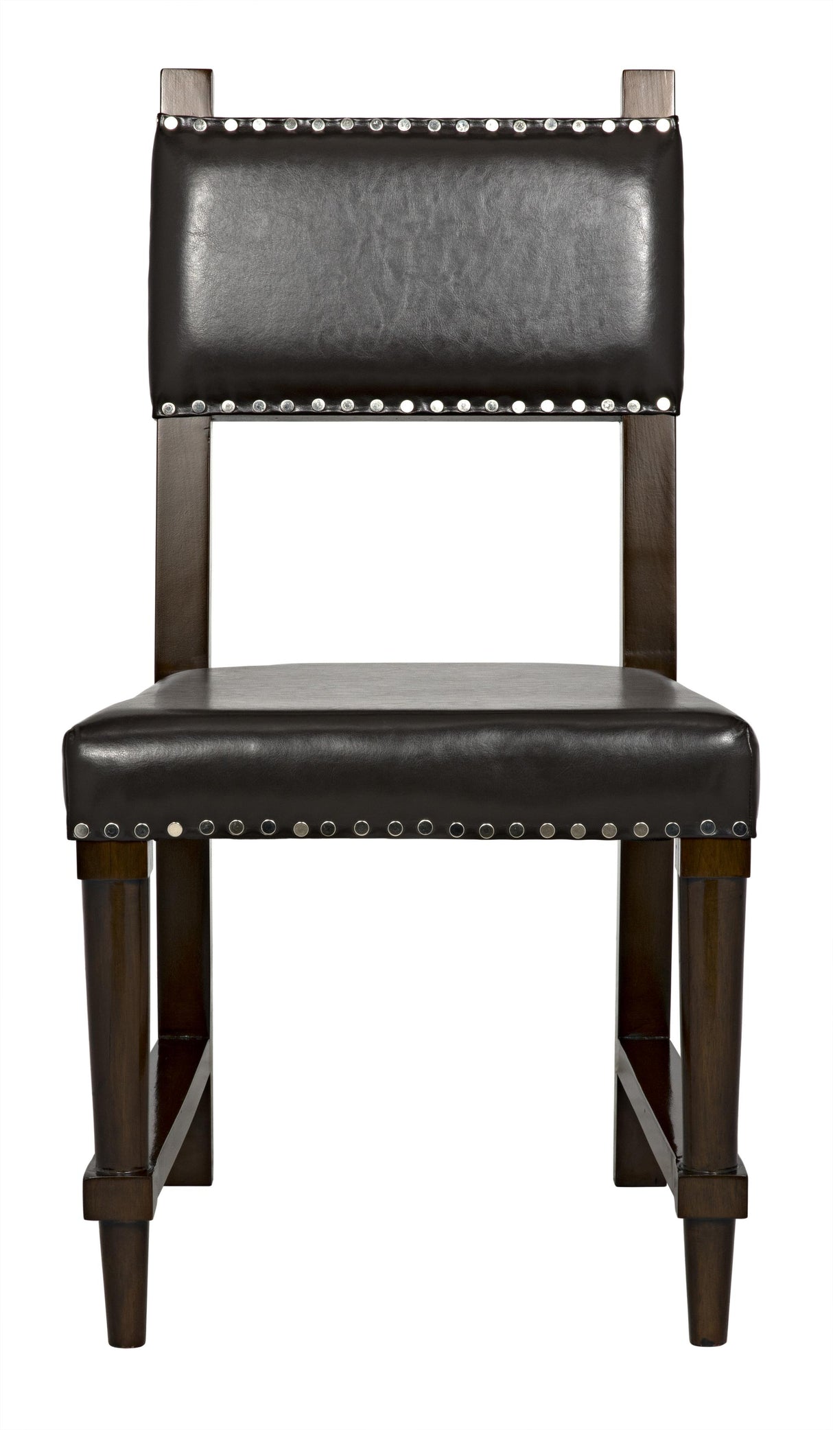 NOIR Kerouac Chair with Leather Distressed Brown
