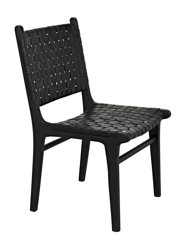 NOIR Dede Dining Chair Leather Black