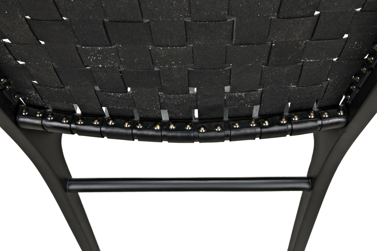 NOIR Dede Dining Chair Leather Black