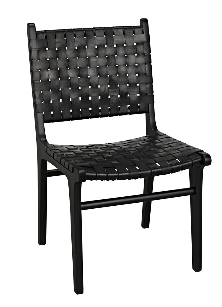 NOIR Dede Dining Chair Leather Black