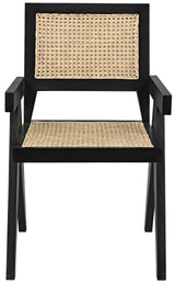 NOIR Jude Chair with Caning Black