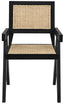 NOIR Jude Chair with Caning Black