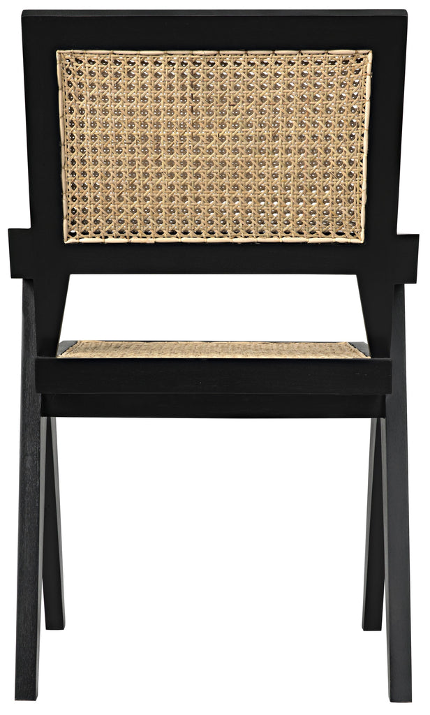 NOIR Jude Chair with Caning Black