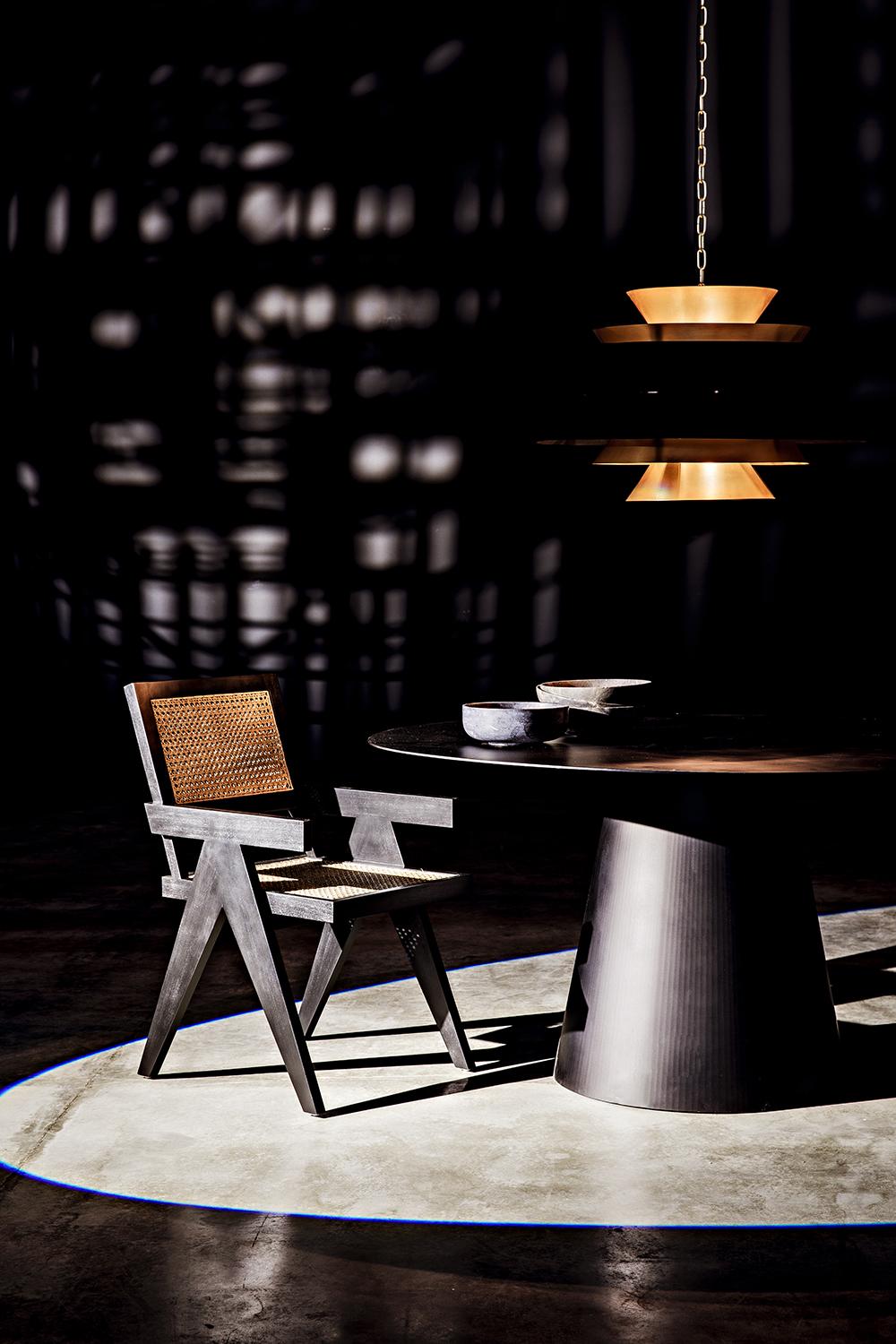 NOIR Jude Chair with Caning Black