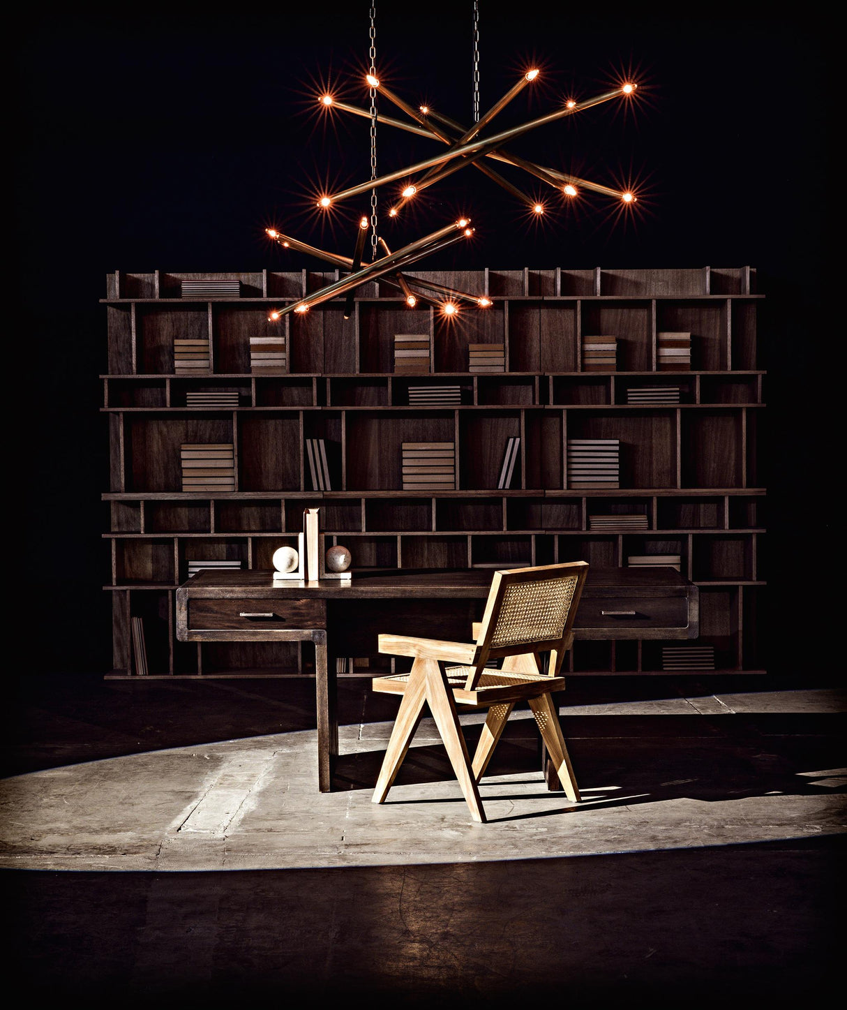 NOIR Jude Chair with Caning Teak