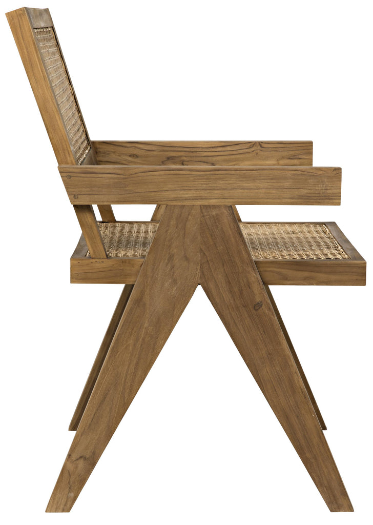 NOIR Jude Chair with Caning Teak
