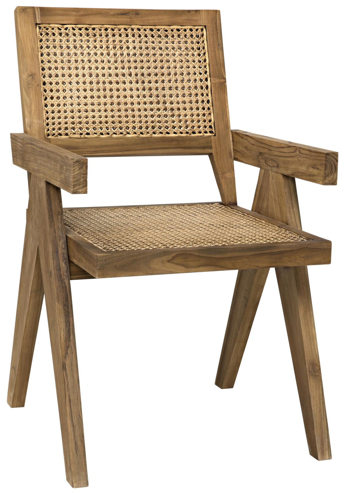 NOIR Jude Chair with Caning Teak