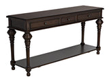 NOIR Colonial Large Sofa Table Distressed Brown