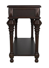 NOIR Colonial Large Sofa Table Distressed Brown