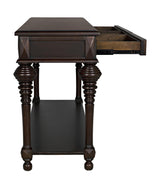 NOIR Colonial Large Sofa Table Distressed Brown