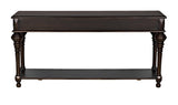 NOIR Colonial Large Sofa Table Distressed Brown