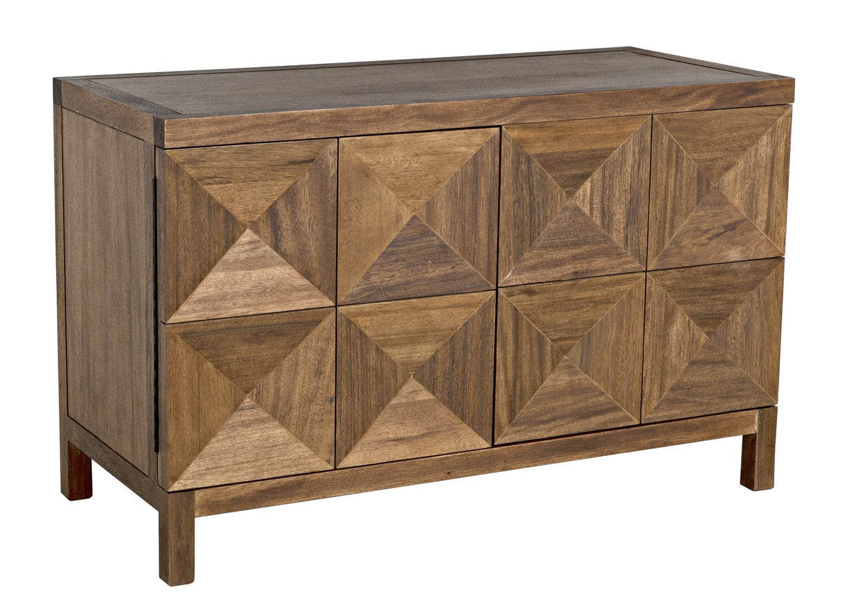 NOIR Quadrant 2 Door Sideboard Dark Walnut