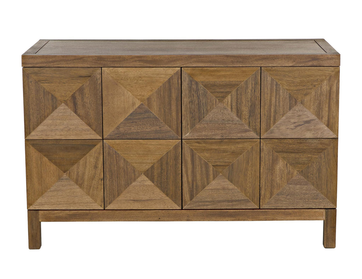 NOIR Quadrant 2 Door Sideboard Dark Walnut