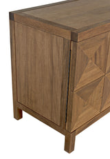 NOIR Quadrant 2 Door Sideboard Dark Walnut