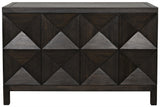 NOIR Quadrant 2 Door Sideboard Ebony Walnut