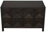 NOIR Quadrant 2 Door Sideboard Ebony Walnut