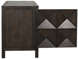 NOIR Quadrant 2 Door Sideboard Ebony Walnut