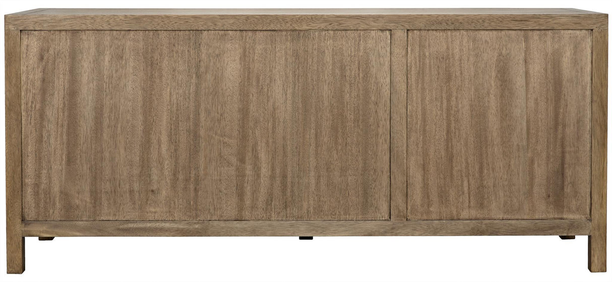 NOIR Quadrant 3 Door Sideboard Washed Walnut