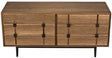 NOIR Bourgeois Sideboard Walnut and Steel