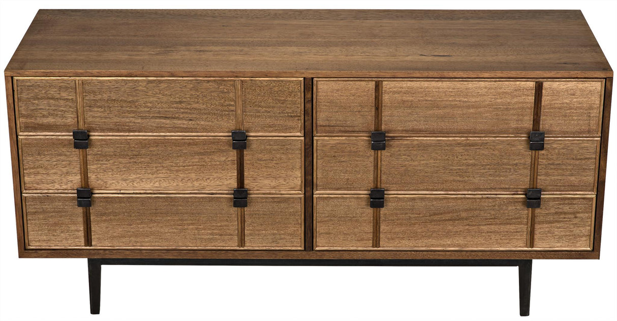 NOIR Bourgeois Sideboard Walnut and Steel