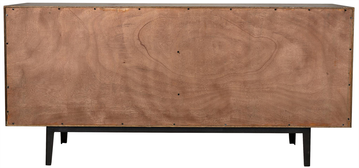 NOIR Bourgeois Sideboard Walnut and Steel