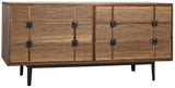 NOIR Bourgeois Sideboard Walnut and Steel
