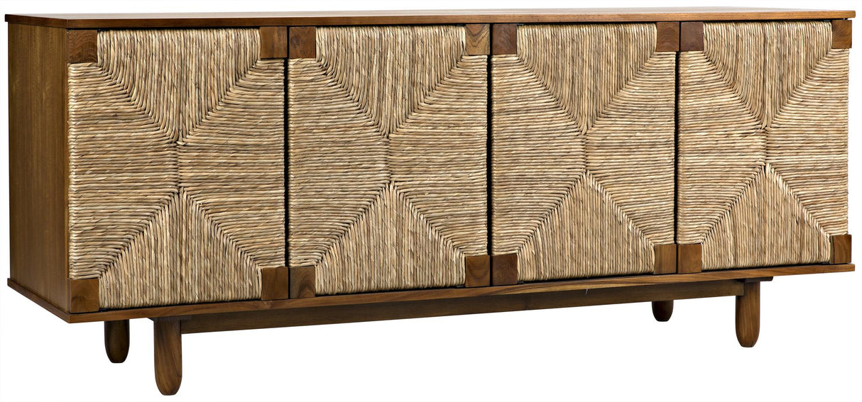 NOIR Brook 4 Door Sideboard Teak