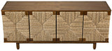 NOIR Brook 4 Door Sideboard Teak