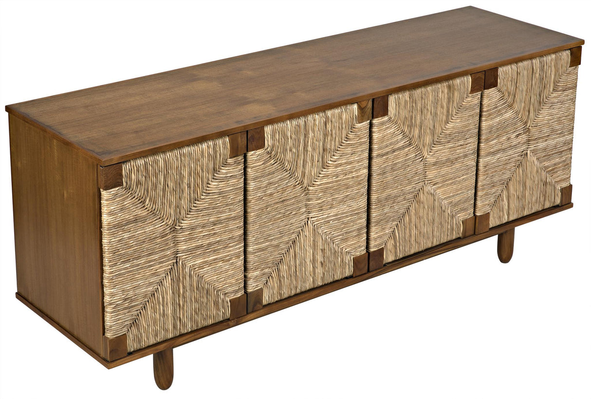 NOIR Brook 4 Door Sideboard Teak