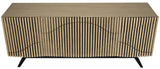 NOIR Illusion Sideboard with Steel Base Bleached Walnut