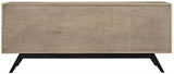 NOIR Illusion Sideboard with Steel Base Bleached Walnut