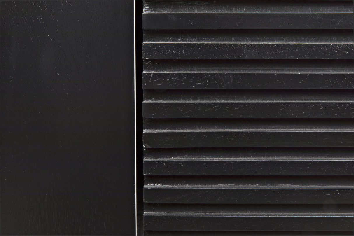 NOIR Smith 4 Door Sideboard Hand Rubbed Black
