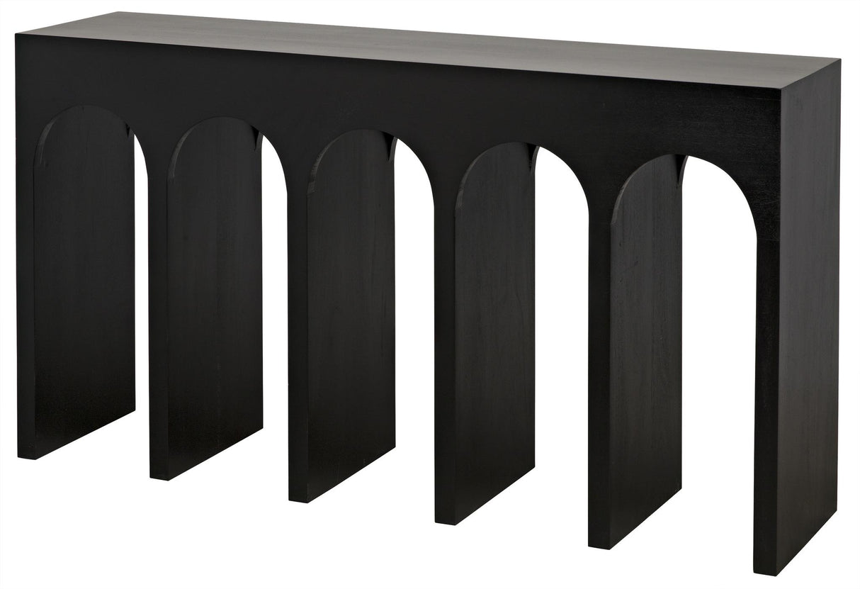 NOIR Bridge Console Hand Rubbed Black