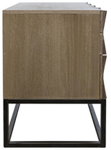 NOIR Draco Sideboard with Steel Stand Washed Walnut