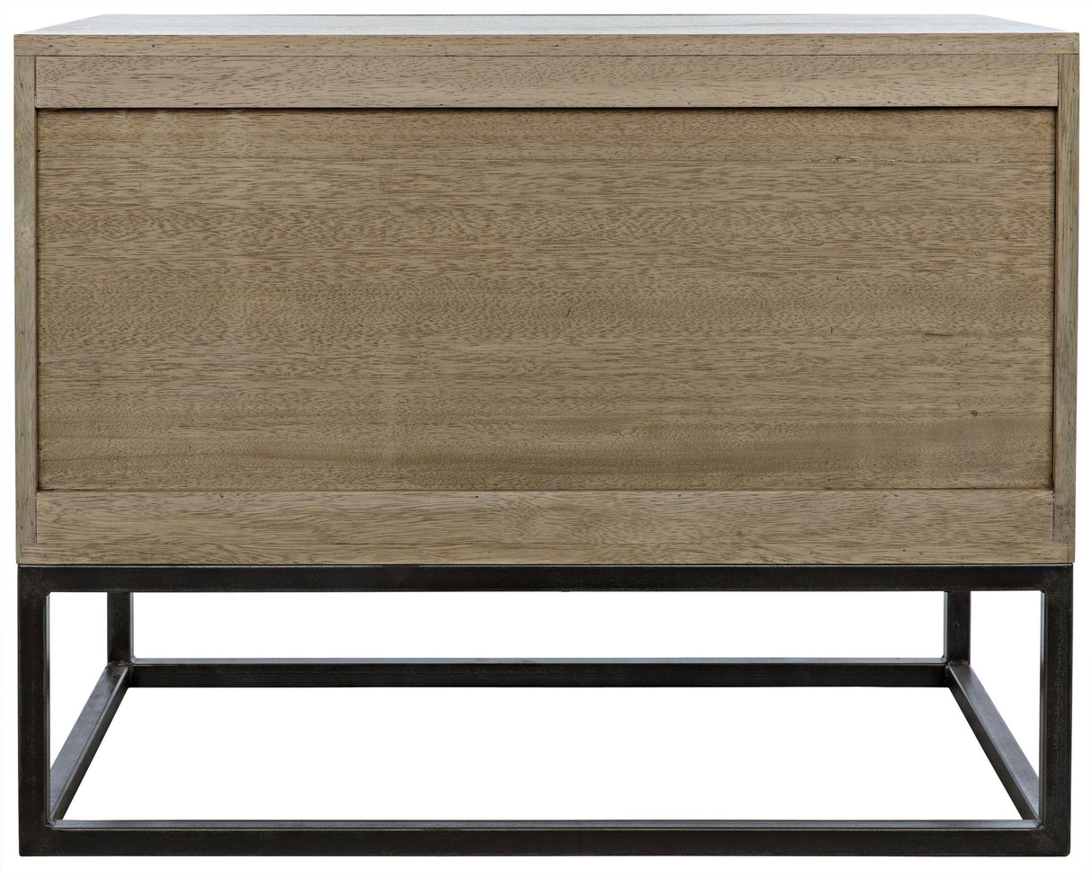 NOIR Draco Sideboard with Steel Stand Washed Walnut
