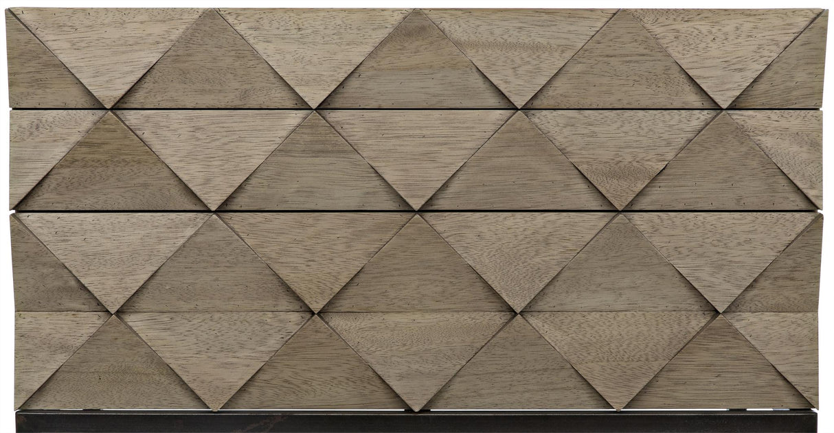 NOIR Draco Sideboard with Steel Stand Washed Walnut