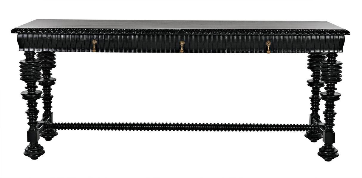 NOIR Portuguese Console Hand Rubbed Black