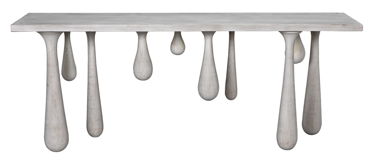 NOIR Drop Console White Wash