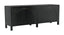 NOIR Weston Sideboard Hand Rubbed Black with Light Brown Trim